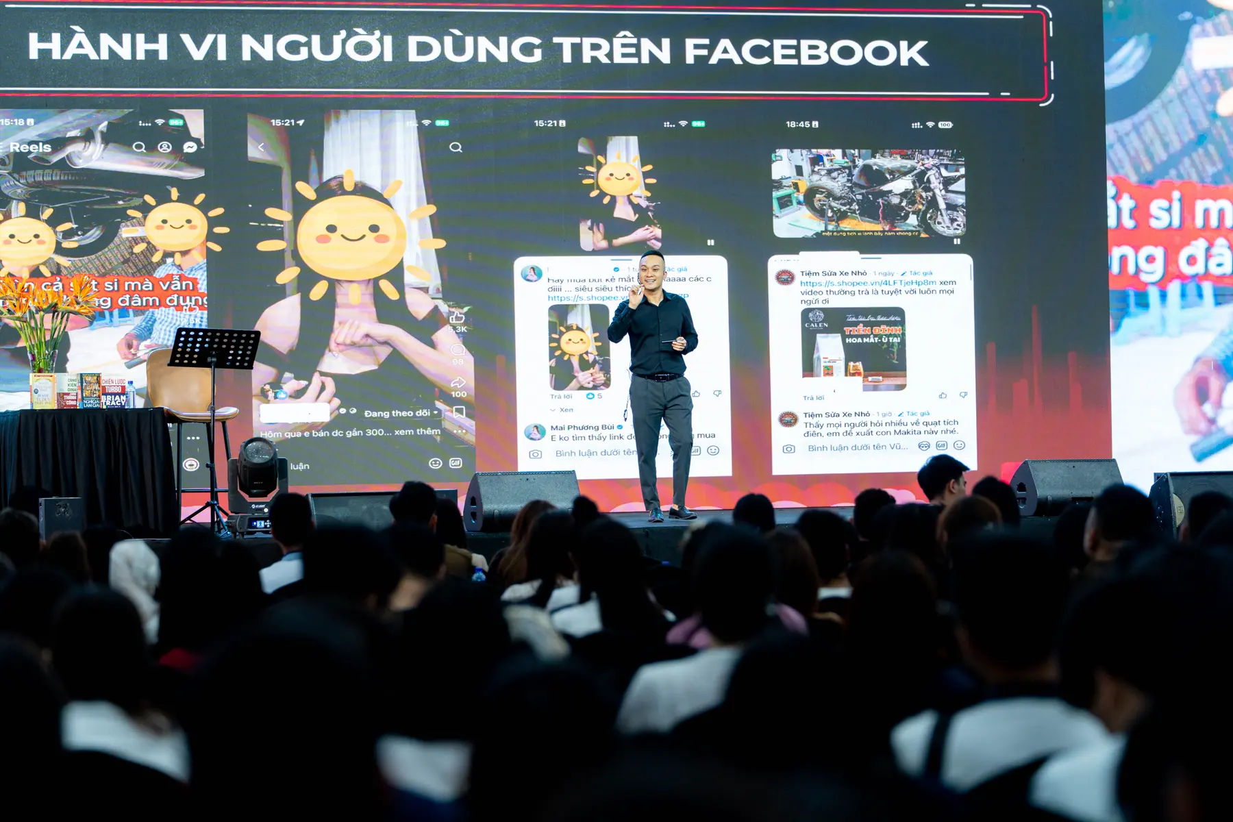 Vũ Kim Khánh đào tạo nội dung và hành vi người dùng trên sân khấu